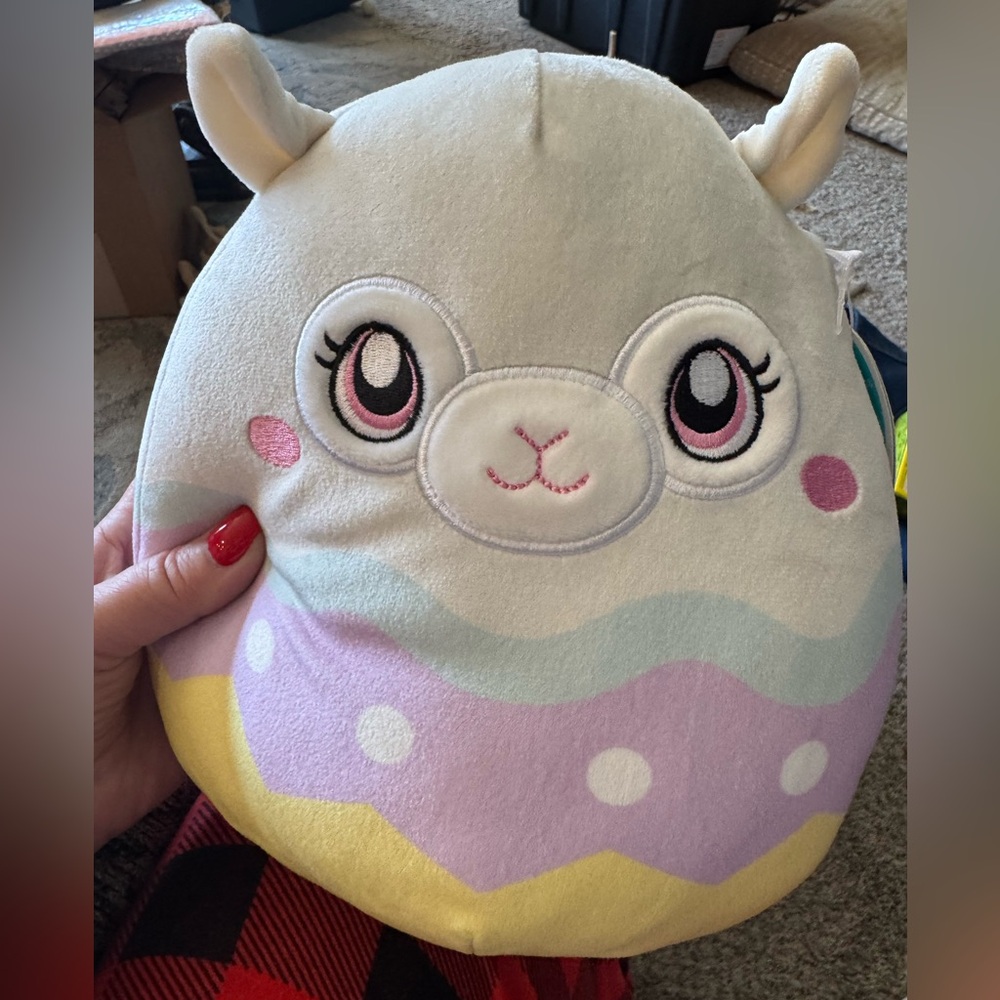 Squishmallow plush toy new with tags Easter “Leah” 8” Easter basket stuffer